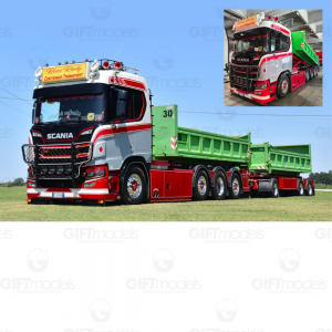 WSI01-5514 - Scania CR20N combi hooklift 2x15m3 container Rudy Rossi /1:50 WSImodels