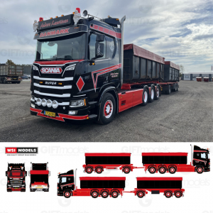 WSI01-5185 - Scania CR20N 8x4 autotreno scarrabile Anders Lauritzen /1:50 WSImodels