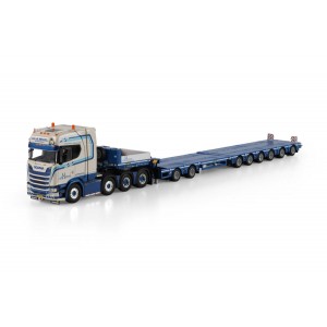 WSI01-4899 - Scania CS20H 8x4 lowloader 2+6axle L.A. van den Heuvel /1:50 WSImodels
