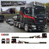 WSI01-5306 - Scania CR20H 8x4 (add-on axle) lowloader Dolly 2axle+4 Bergen Spesialtransport /1:50 WSImodels