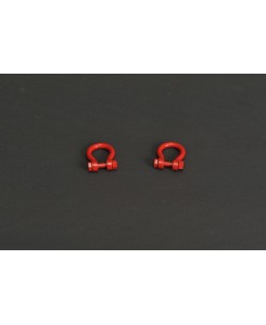 YC638-1 - Shackle 500tons - 2 pezzi - colore ROSSO /1:50 YCCmodels