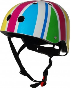 KMH047M Rainbow Union Jack Helmet (MEDIUM)- kiddimoto