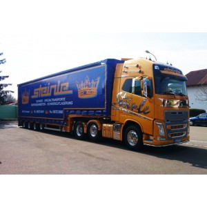 67711 - Volvo FH04 Globetrotter XL Meusberger trailer STEINLE /1:50 TEKNO