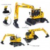 UH8083 - Komatsu PW148-10 escavatore gommato con benna standard e oscillante /1:50 Universal Hobbies